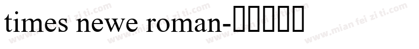 times newe roman字体转换